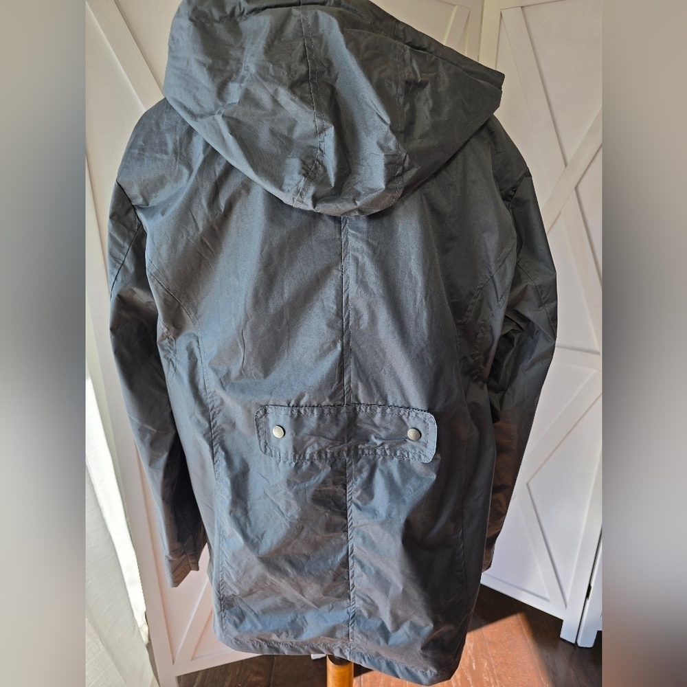 Mack Russo (NWT) Men's Gray Hooded Rain/Wind Jacket - Picture 6 of 9
